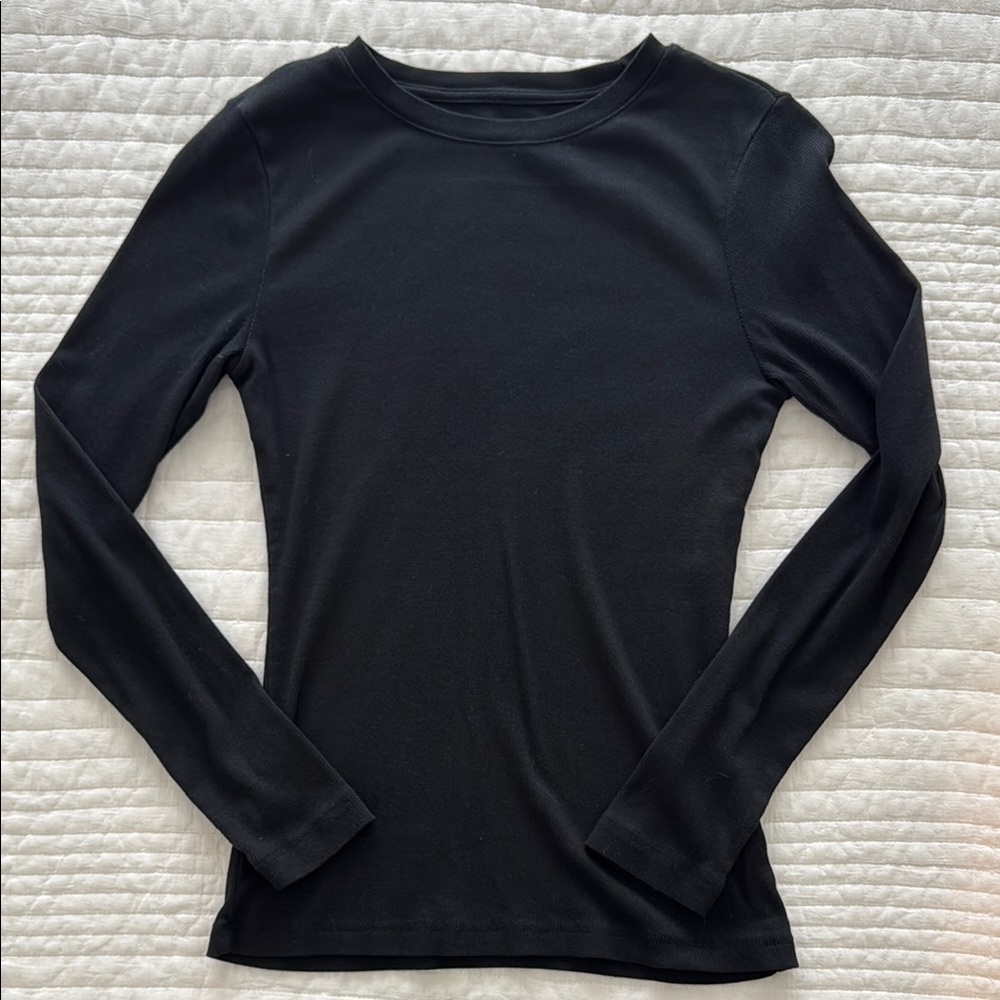 Classic Black Long Sleeve Top
